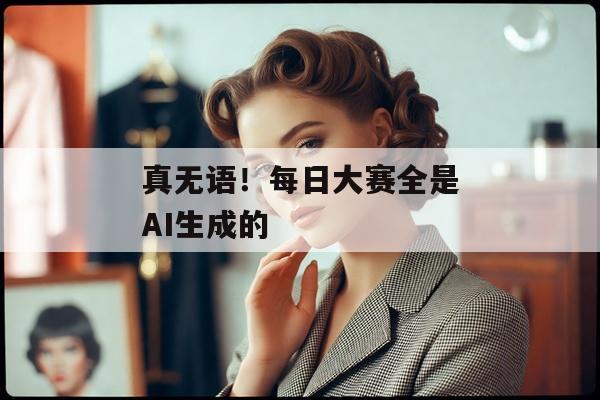 真无语!每日大赛全是AI生成的